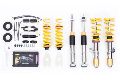 KW Suspensions 352200AP KW V3 Coilover Kit Bundle - BMW M3 (F80) with Adaptive M Suspension (includes EDC Cancellation)