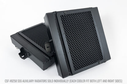 CSF BMW F8X M3/M4/M2C Auxiliary Radiators w/ Rock Guards (Sold Individually - Fits Left and Right)