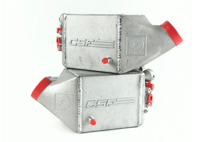 CSF 12-16 BMW M5 (F10) / 12-18 BMW M6 (F06/F12/F13) Twin Charge-Air-Cooler Set - Raw Finish