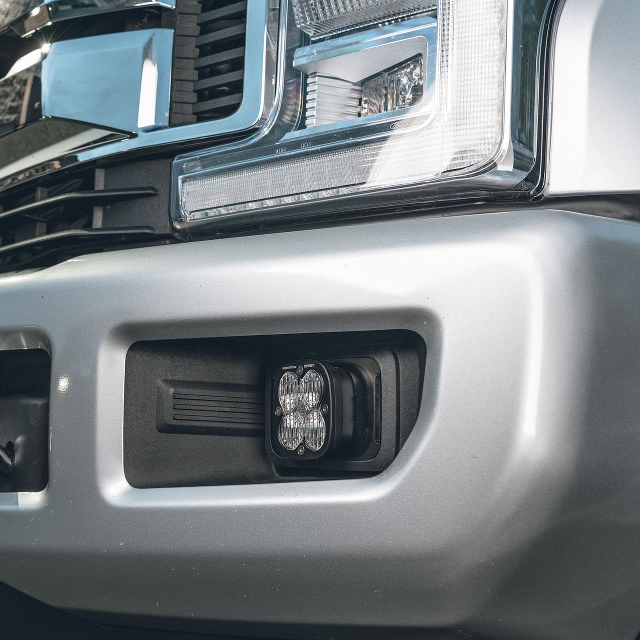 Baja Designs Ford Squadron Sport Fog Pocket Light Kit - Ford 2015-20 F-150; 2017-22 F-250/350 Super Duty