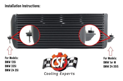 CSF 04-13 BMW 335i/xi (E90/E91/E92/E93) High Performance Stepped Core Bar/Plate Intercooler