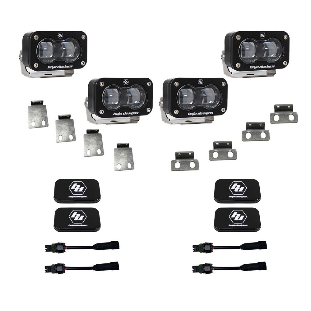 Baja Designs Ford Raptor S2 SAE Dual Fog Pocket Kit - Ford 2021-2025 F-150 Raptor, 2024-2025 F-150 Raptor 37/R