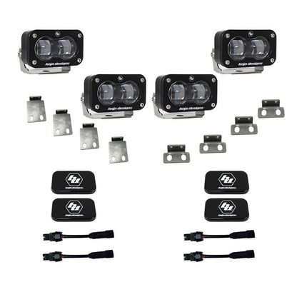 Baja Designs Ford Raptor S2 SAE Dual Fog Pocket Kit - Ford 2021-2025 F-150 Raptor, 2024-2025 F-150 Raptor 37/R