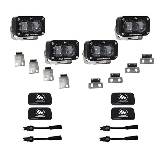 Baja Designs Ford Raptor S2 SAE Dual Fog Pocket Kit - Ford 2021-2025 F-150 Raptor, 2024-2025 F-150 Raptor 37/R