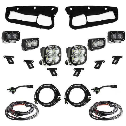 Baja Designs Ford Bronco S2 SAE “Pro” Fog Pocket Light Kit - Ford 2021-2025 Bronco; Steel Bumper