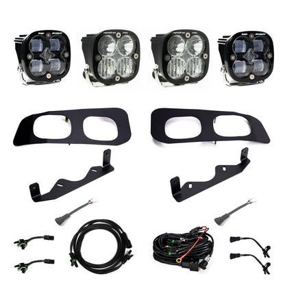 Baja Designs Ford Squadron SAE/Squadron Pro Dual Fog Pocket Light Kit - Ford 2023-2025 F-250/350 Super Duty