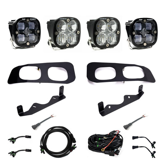 Baja Designs Ford Squadron SAE/Squadron Pro Dual Fog Pocket Light Kit - Ford 2023-2025 F-250/350 Super Duty
