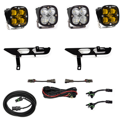 Baja Designs Ford Squadron SAE/Sport Fog Pocket Light Kit - Ford 2021-23 F-150; NOTE: w/o Daytime Running Lights (DRL)