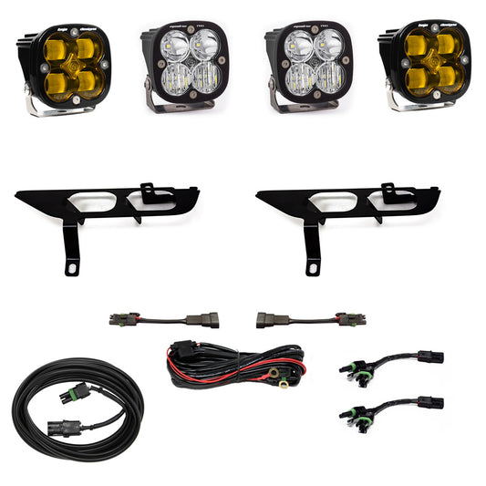 Baja Designs Ford Squadron SAE/Sport Fog Pocket Light Kit - Ford 2021-23 F-150; NOTE: w/o Daytime Running Lights (DRL)