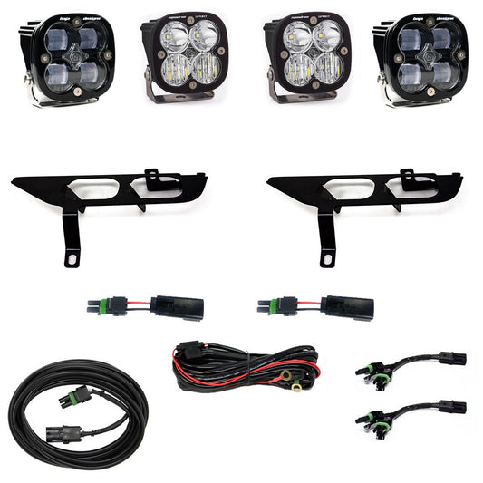 Baja Designs Ford Squadron SAE/Sport Fog Pocket Light Kit - Ford 2021-23 F-150; NOTE: w/ Daytime Running Lights (DRL)