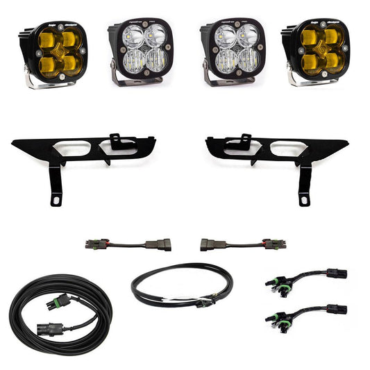Baja Designs Ford Squadron SAE/Pro Fog Pocket Light Kit - Ford 2021-23 F-150; NOTE: w/o Daytime Running Lights (DRL)