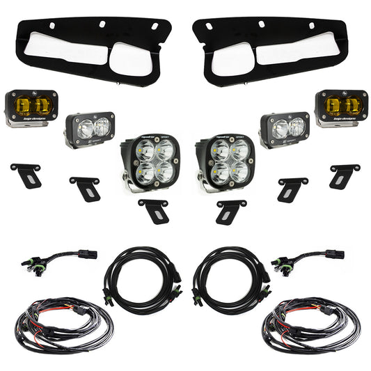 Baja Designs Ford S2 SAE “Sportsmen” Fog Pocket Light Kit - Ford 2021-2025 Bronco; Steel Bumper