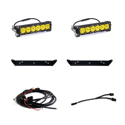 Baja Designs Ford OnX6+ 10 Inch Dual Behind Grille Light Bar Kit - Ford 2021-2025 F-150 Raptor, 2024-2025 F-150 Raptor 37/R