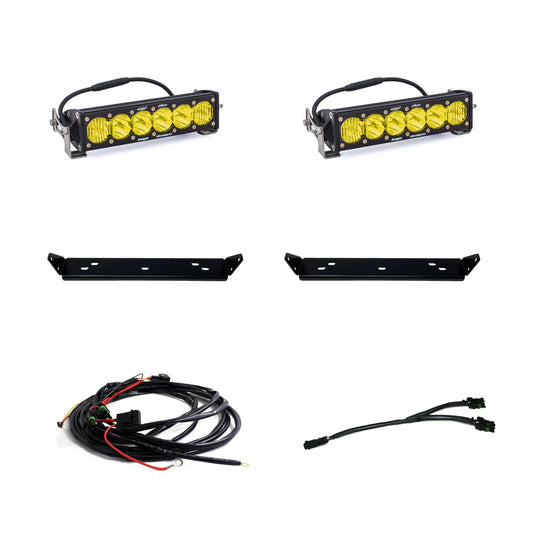 Baja Designs Ford OnX6+ 10 Inch Dual Behind Grille Light Bar Kit - Ford 2021-2025 F-150 Raptor, 2024-2025 F-150 Raptor 37/R