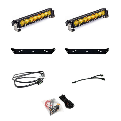 Baja Designs Ford S8 10 Inch Dual Behind Grille Light Bar Kit - Ford 2021-2025 F-150 Raptor, 2024-2025 F-150 Raptor 37/R