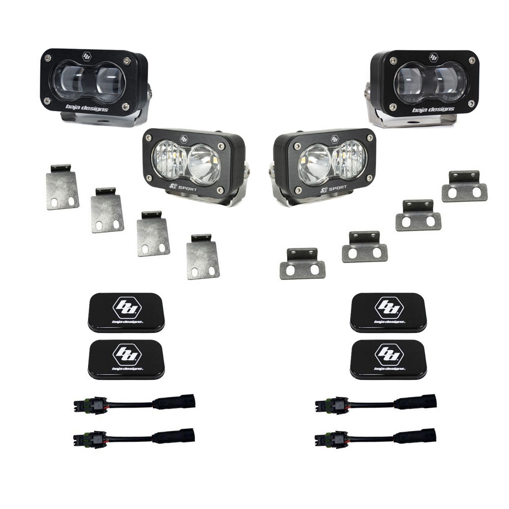 Baja Designs S2 SAE/S2 Sport Fog Pocket Kit - Ford 2021-2025 F-150 Raptor; 2023-2025 Bronco Raptor, 2024-2025 F-150 Raptor 37/R