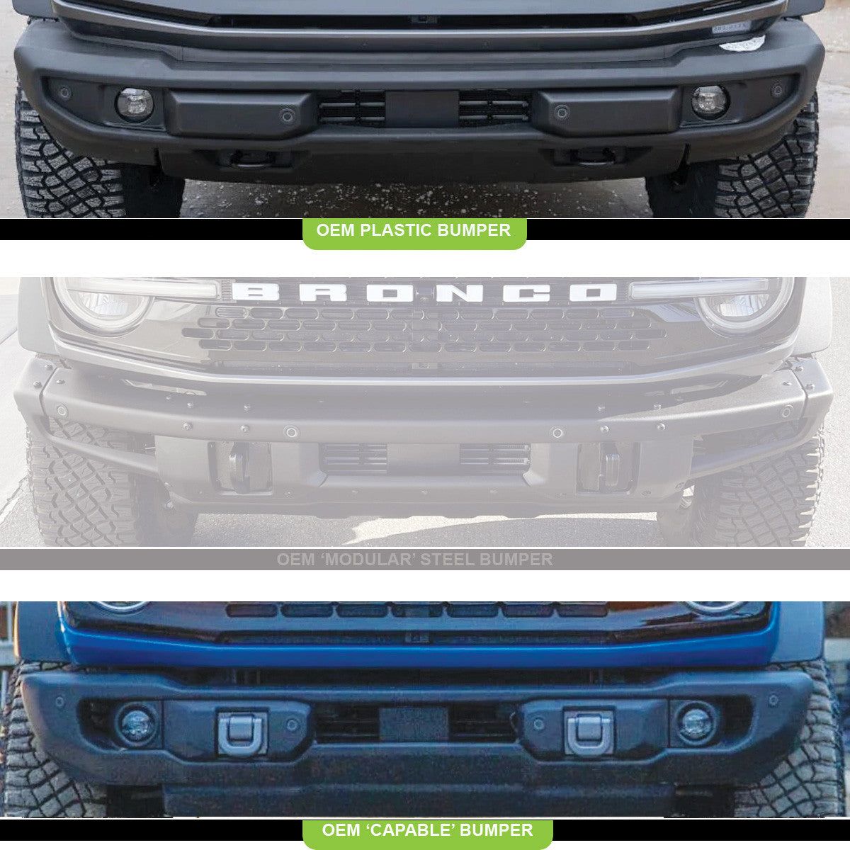 Baja Designs Ford Squadron Pro Fog Pocket Light Kit - Ford 2019-2023 Ranger; 2021-2025 Bronco NOTE: w/ OE Plastic Bumper