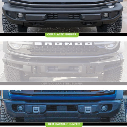 Baja Designs Ford Squadron Pro Fog Pocket Light Kit - Ford 2019-2023 Ranger; 2021-2025 Bronco NOTE: w/ OE Plastic Bumper