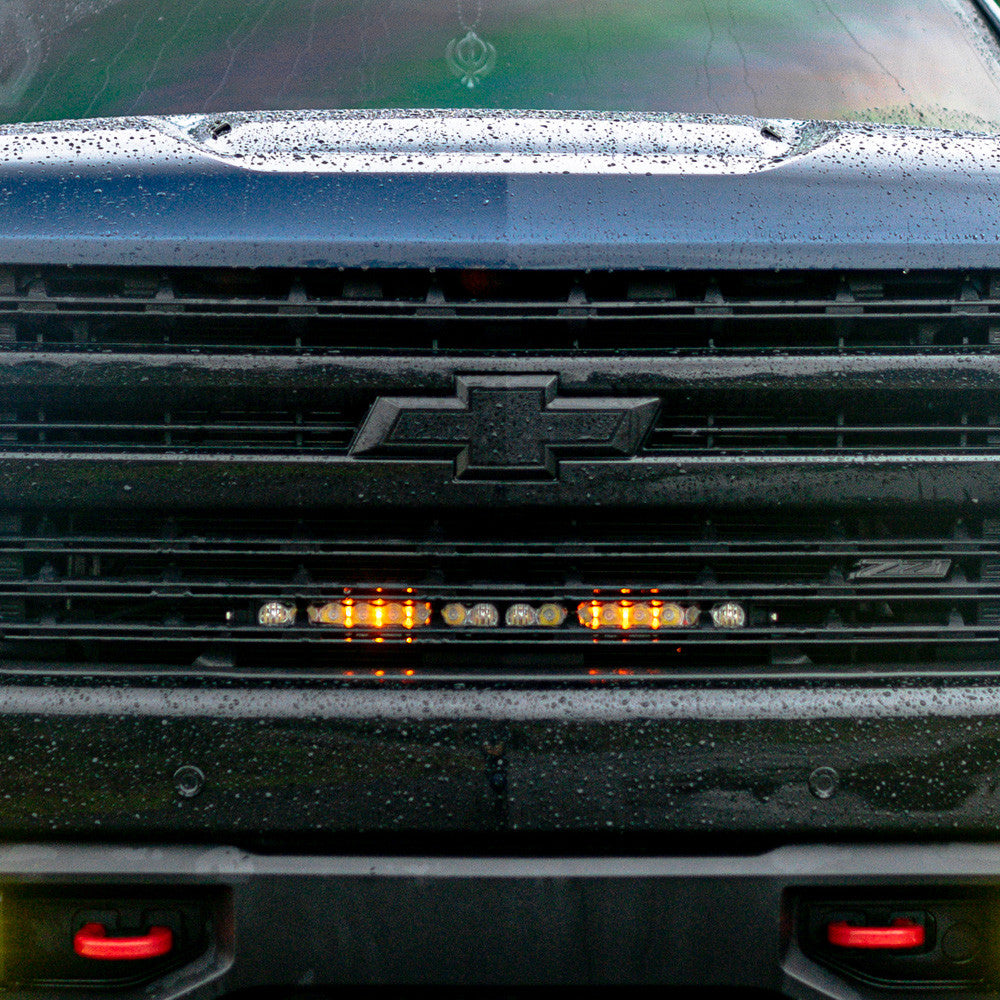 Baja Designs Chevy S8 20 Inch Grille Light Bar Kit - Chevy 2019-21 Silverado 1500; NOTE: Exc. LTZ Models