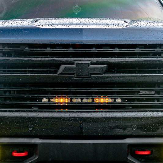 Baja Designs Chevy S8 20 Inch Grille Light Bar Kit - Chevy 2019-21 Silverado 1500; NOTE: Exc. LTZ Models