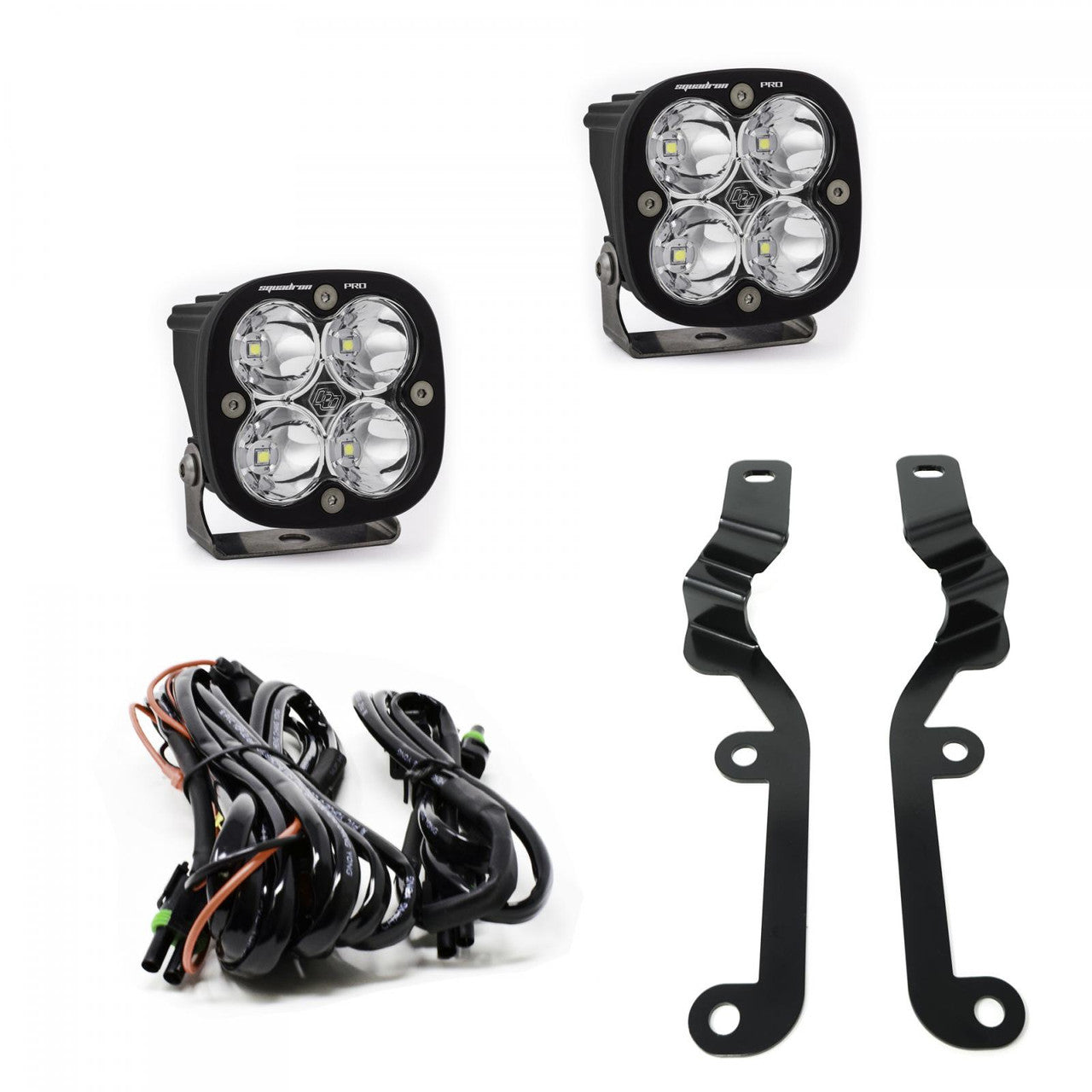Baja Designs Chevy Squadron Pro A-Pillar Light Kit - Chevrolet 2019-24 Silverado 1500