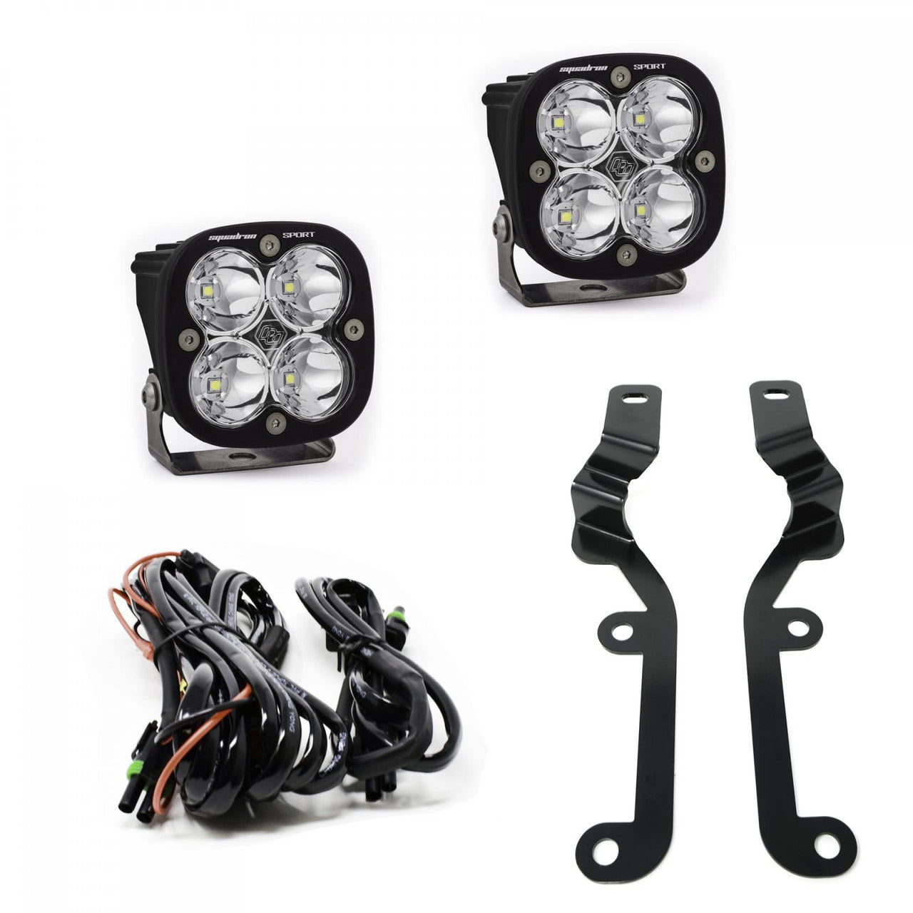 Baja Designs Chevy Squadron Sport A-Pillar Light Kit - Chevrolet 2019-24 Silverado 1500
