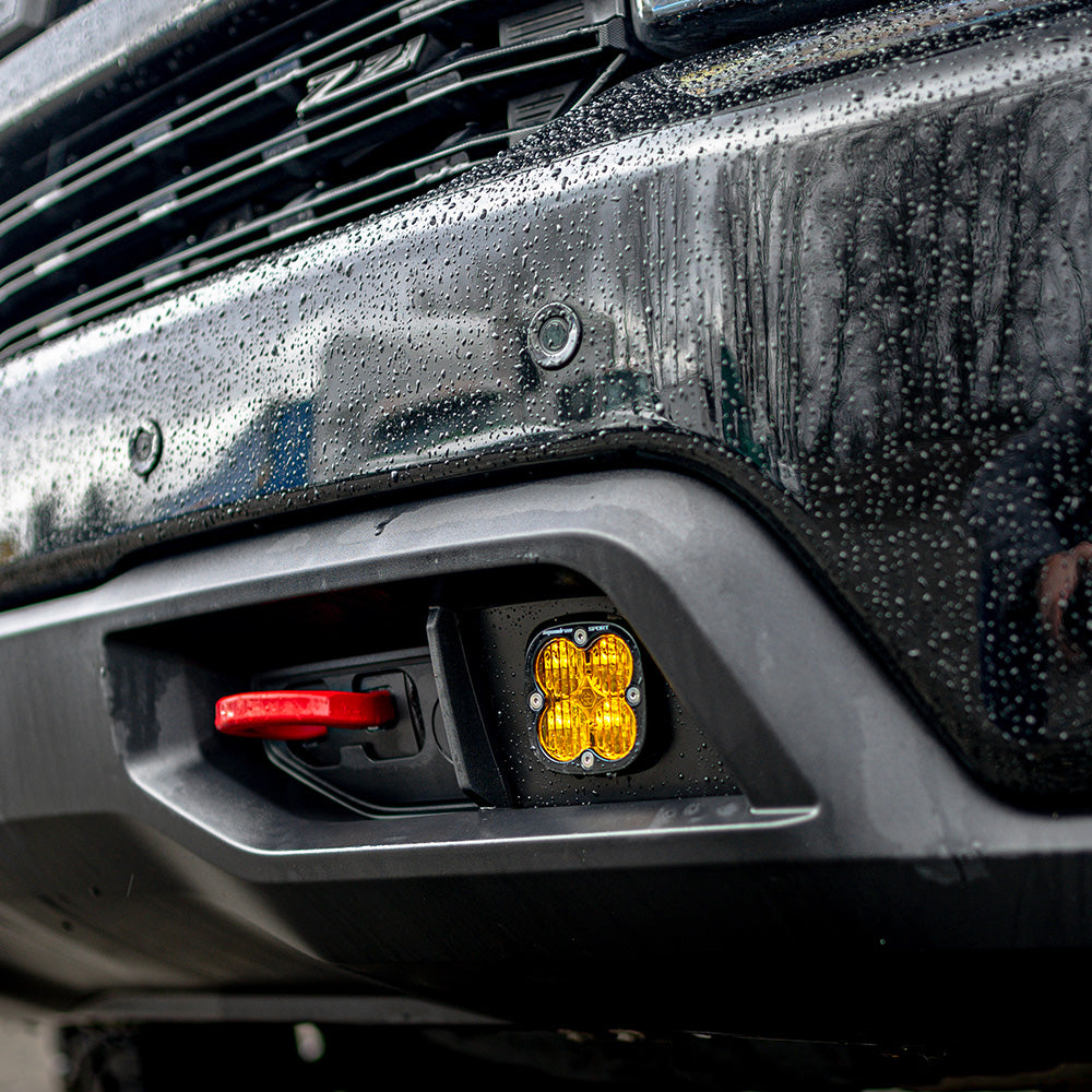Baja Designs Chevy Squadron Sport Fog Pocket Light Kit - Chevy 2019-22 Silverado 1500 / 2020-22 2500HD/3500HD