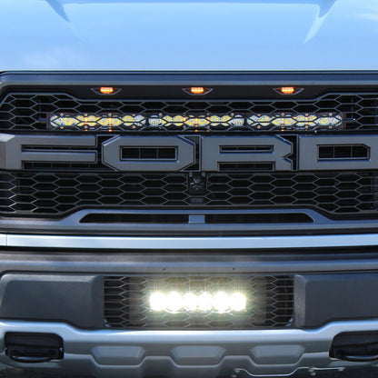 Baja Designs Ford OnX6+ 10 Inch Grille Lower Light Bar Kit - Ford 2017-20 F-150; NOTE: Raptor