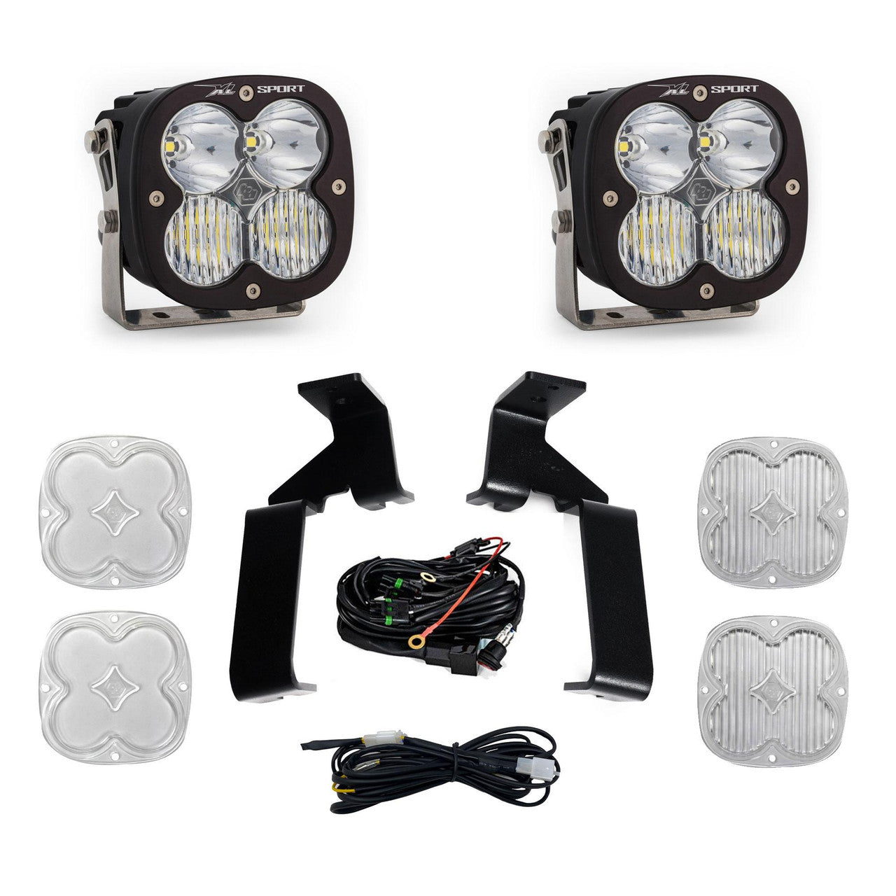Baja Designs Ford XL Sport A-Pillar Light Kit - 2021-2025 Ford Raptor / Raptor R / Raptor 37