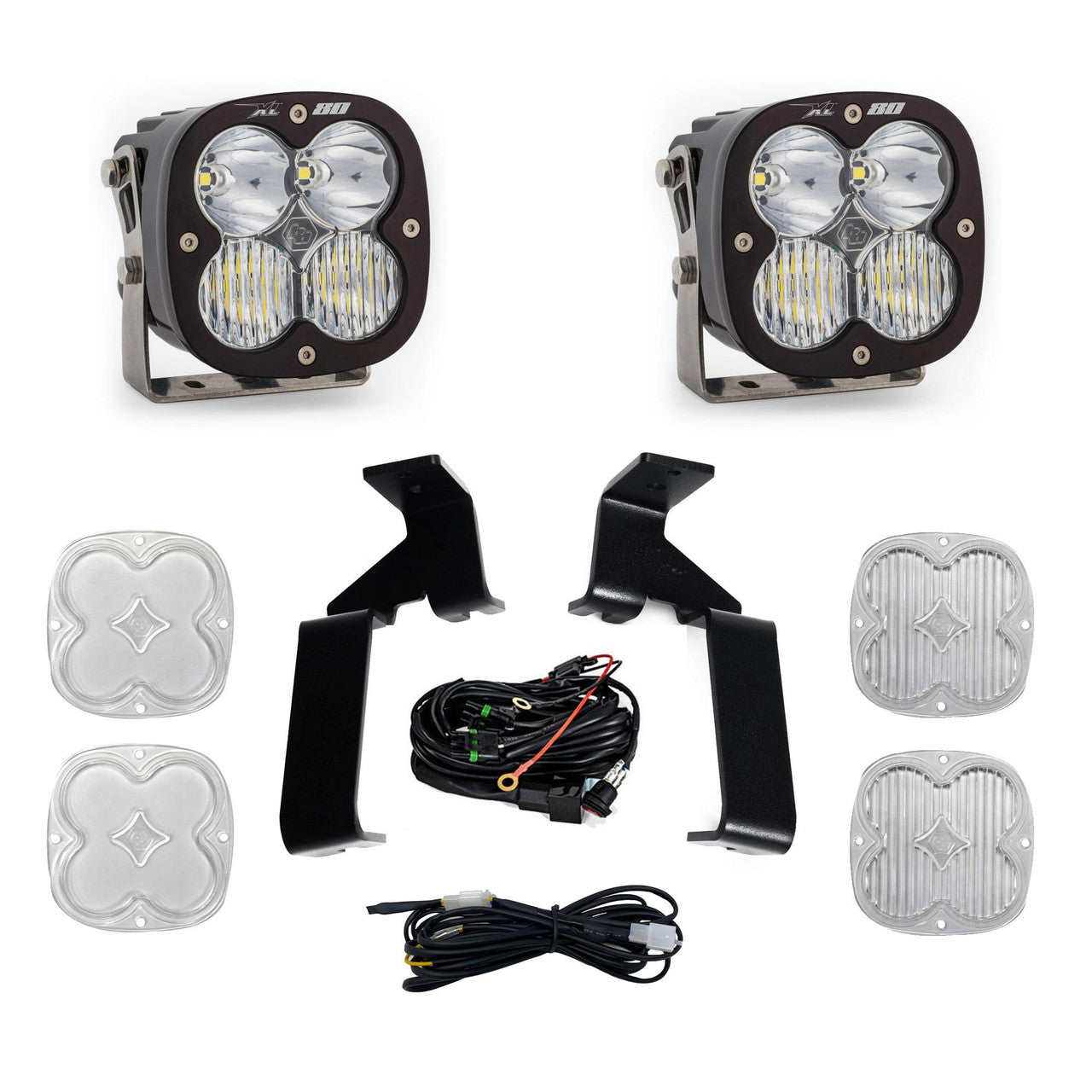 Baja Designs Ford XL80 A-Pillar Light Kit - 2021-2025 Ford Raptor / Raptor R / Raptor 37