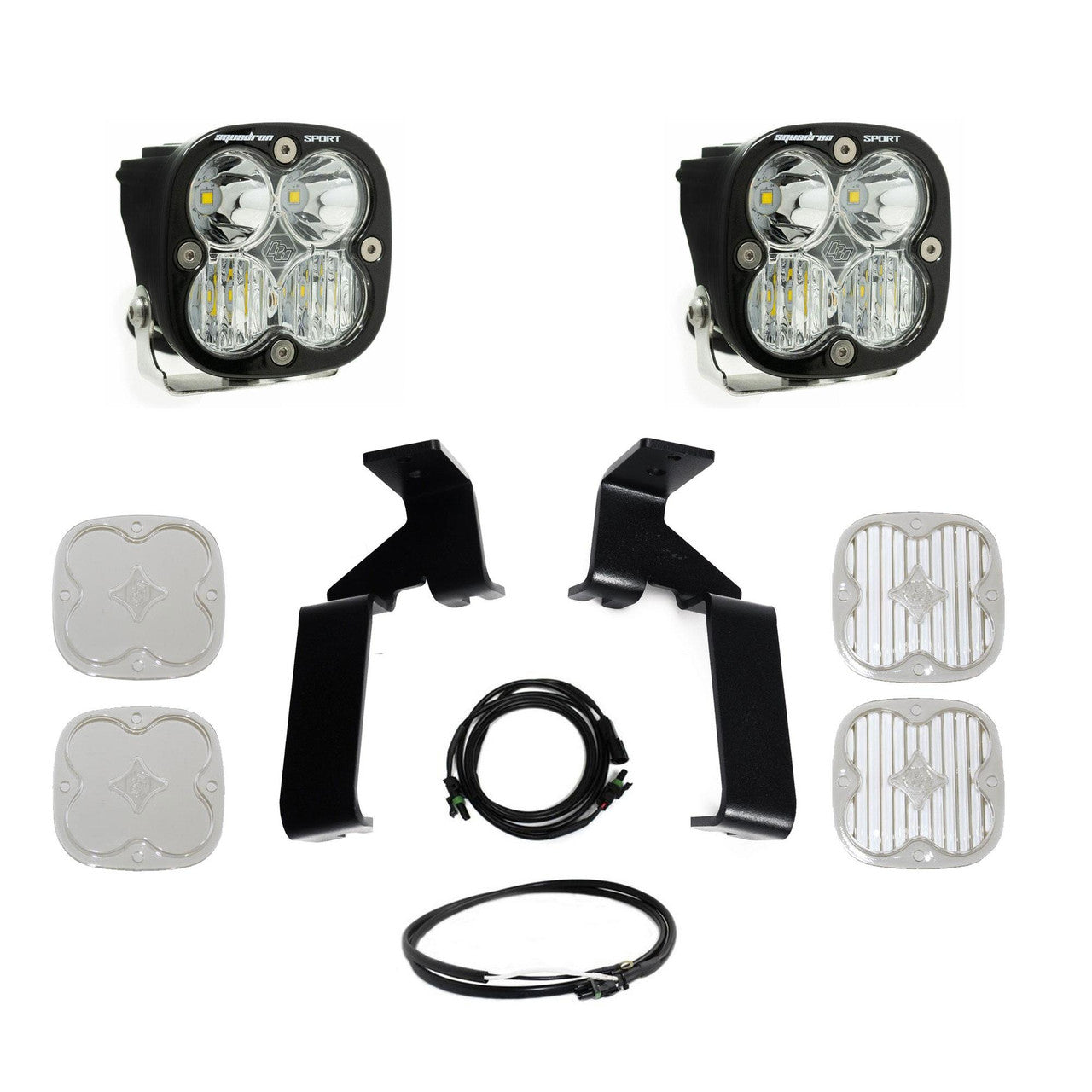 Baja Designs Ford Squadron Sport A-Pillar Light Kit - 2021-2025 Ford Raptor / Raptor R / Raptor 37