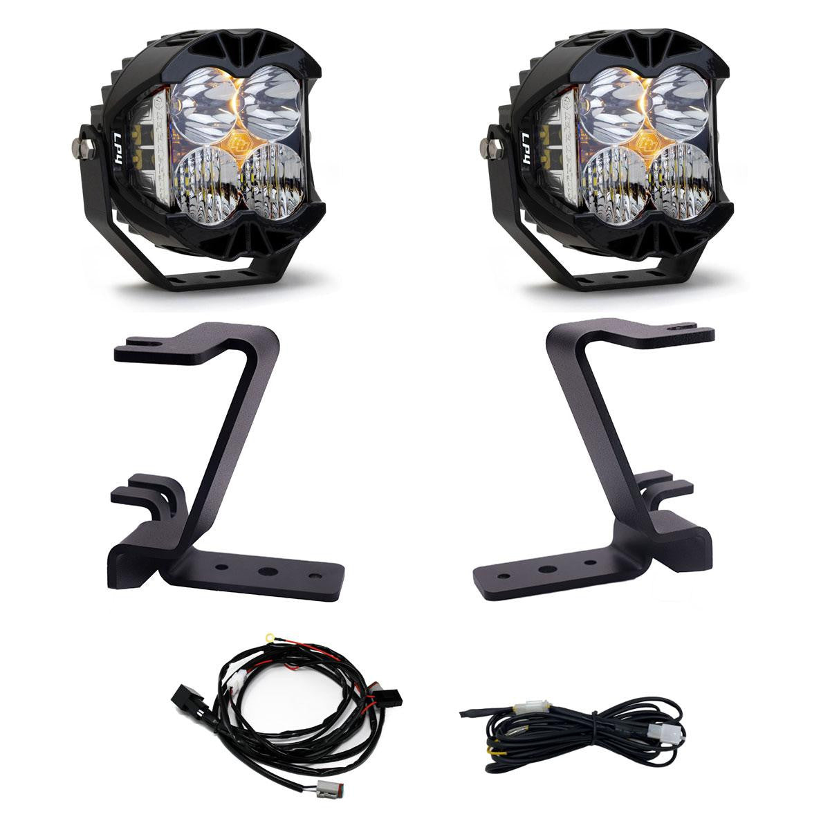 Baja Designs Ford LP4 A-Pillar Light Kit - Ford 2023-2025 F-250/350 Super Duty