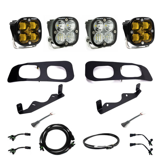 Baja Designs Ford Squadron SAE/Squadron Sport Dual Fog Pocket Light Kit - Ford 2023-2025 F-250/350 Super Duty