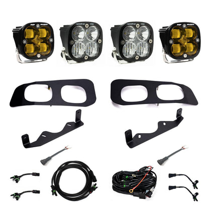 Baja Designs Ford Squadron SAE/Squadron Pro Dual Fog Pocket Light Kit - Ford 2023-2025 F-250/350 Super Duty