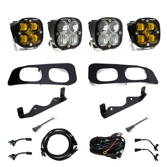 Baja Designs Ford Squadron SAE/Squadron Pro Dual Fog Pocket Light Kit - Ford 2023-2025 F-250/350 Super Duty